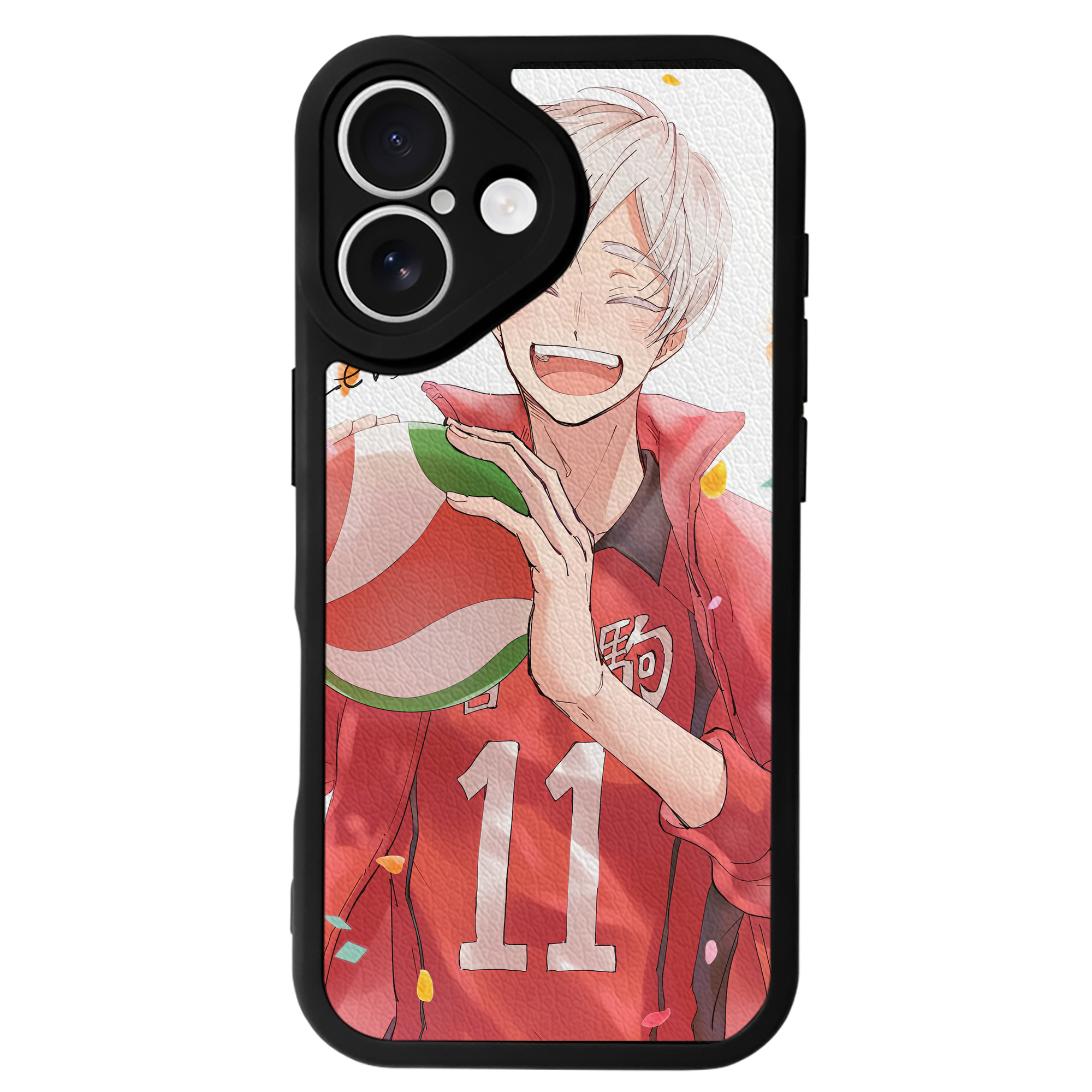 （画像用） ハイキュー!! Haikyu!! 【iPhone 16シリーズ対応】シリコンスマホケース（レザー調） 材質：シリコン